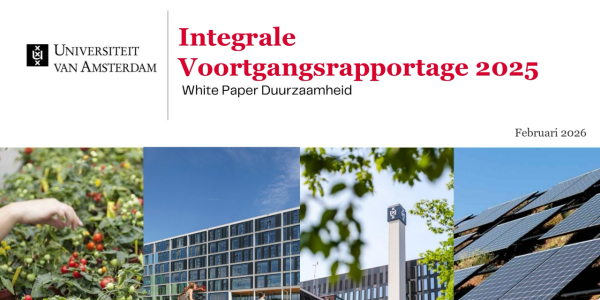 Duurzaamheidsrapportage en herijking doelstellingen bij de UvA